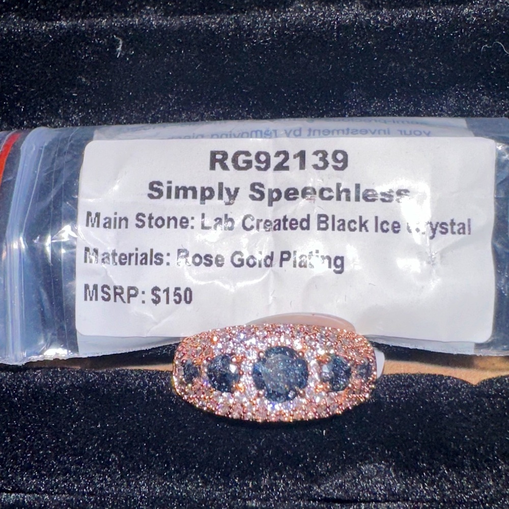 Bomb Party Lab Created Black Ice Crystal Size 10